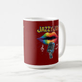 Jazzsänger Kaffeetasse (VorderseiteRechts)