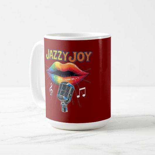 Jazzsänger Kaffeetasse (Vorderseite Links)