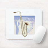 Jazzsaxaphondesign Mousepad (Mit Mouse)