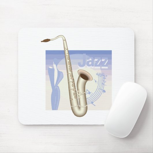 Jazzsaxaphondesign Mousepad (Mit Mouse)