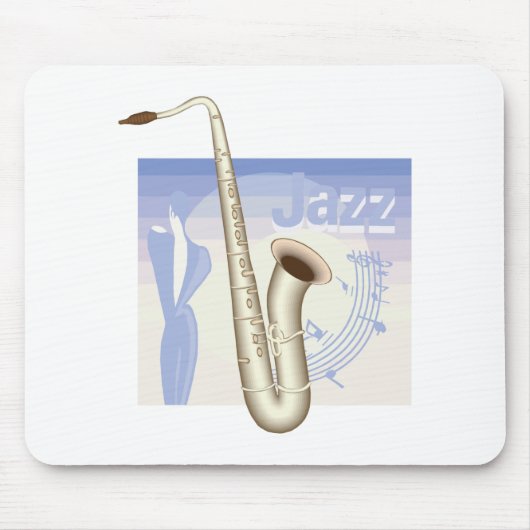 Jazzsaxaphondesign Mousepad (Vorne)