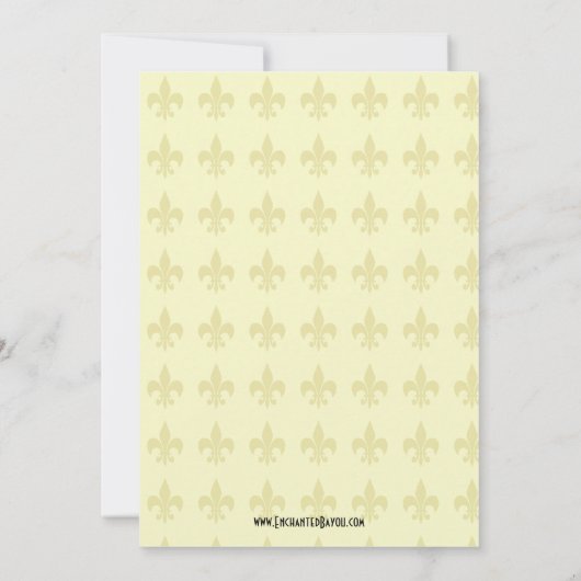 Jazzsaxophone-Party Einladung (Rückseite)