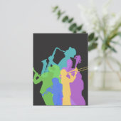 Jazzspieler Postkarte (Stehend Vorderseite)
