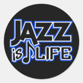 Jazzsticker Runder Aufkleber (Vorderseite)