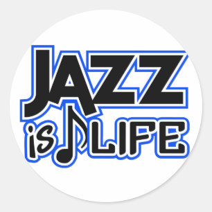 Jazzsticker Runder Aufkleber