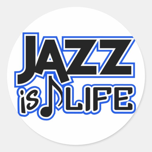 Jazzsticker Runder Aufkleber (Vorderseite)