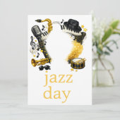 Jazztag einladung (Stehend Vorderseite)
