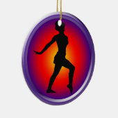 Jazztänzer in der Pose Keramik Ornament (Rechts)