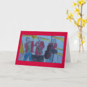Jazztrio Karte (Gelbe Blume)