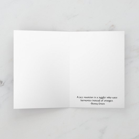 Jazztrio Karte (Innenseite)