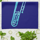 JazzTrombone Küchentuch (Gefaltet)