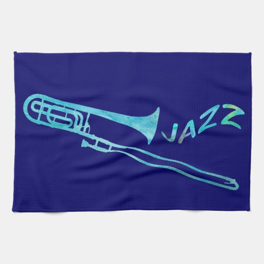 JazzTrombone Küchentuch (Horizontal)