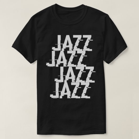 Jazztypografie T-Shirt (Design vorne)