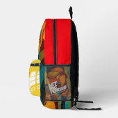 Jazzy Artwork Design Backpack V2 Bedruckter Rucksack (Rechts)