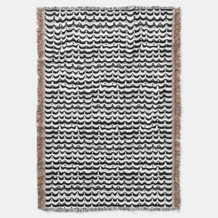 Jazzy Black & White Melting Zebra Streifen Decke