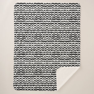 Jazzy Black & White Melting Zebra Streifen Sherpadecke