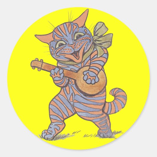 Jazzy Cat Sticker (Vorderseite)