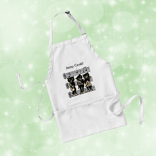 Jazzy Cook Musiker schwarze Katzen Schürze