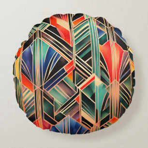 Jazzy Geometrisch  Elegant Klassisch Boho Geometri Rundes Kissen