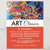 Jazzy Graffiti Art, Art Class Advertising Flyer (Vorne)