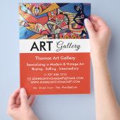 Jazzy Graffiti Art, Art Dealer, Galerie Flyer (Hand)