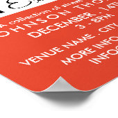 Jazzy Graffiti Art, Künstlerausstellung Werbung Poster (Ecke)