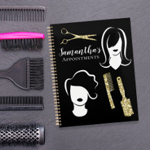 Jazzy Hairstylist Appointment Book