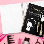 Jazzy Hairstylist Appointment Book Planer