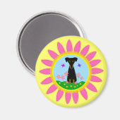 Jazzy im Frühling Magnet (Vorderseite/Rückseite)