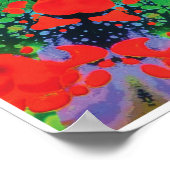 Jazzy Kinetic Collage Kaleidoscope Poster (Ecke)