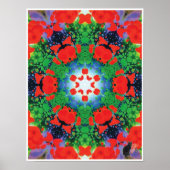 Jazzy Kinetic Collage Kaleidoscope Poster (Vorne)