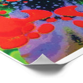 Jazzy Kinetic Collage Kaleidoscope Poster (Ecke)