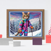 Jazzy Kitty on the Ski Tour Poster