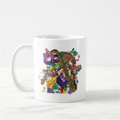 JAZZY Mardis Gras Kaffeetasse (Links)