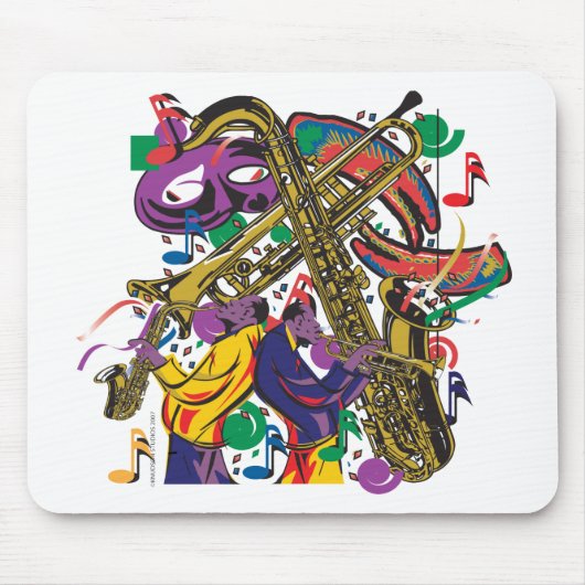 JAZZY Mardis Gras Mousepad (Vorne)