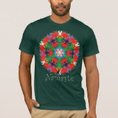 Jazzy Namaste Kaleidoskop T - Shirt (Vorderseite)