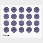 Jazzy New Address Stickers (Blatt)