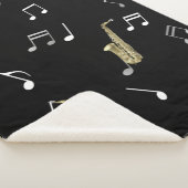 Jazzy Saxophon & Musical Notes  Sherpadecke (3/4)