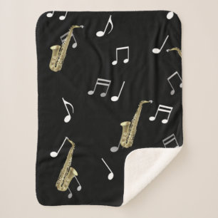 Jazzy Saxophon & Musical Notes  Sherpadecke