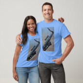 Jazzy Saxy Saxophon T-Shirt (Unisex)