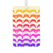 Jazzy Tropical Psychedelic Dripping Stripes Autolufterfrischer (Rückseite)