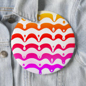 Jazzy Tropical Psychedelic Dripping Stripes Button (Beispiel)