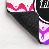 Jazzy Tropical psychedelic Dripping Stripes Mousepad (Ecke)