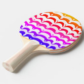 Jazzy Tropical Psychedelic Dripping Stripes Tischtennis Schläger (Vorderseite)