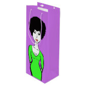 Jazzy Wein-Geschenktasche Geschenktüte Für Weinflaschen (Vorderseite Schrägansicht)