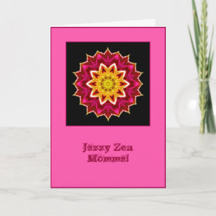 Jazzy Zen Momma Mandala Birthday Card Karte
