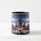 Jazzys Morgenkoffein Personalisiert anpassbar Tasse (Zentrum)