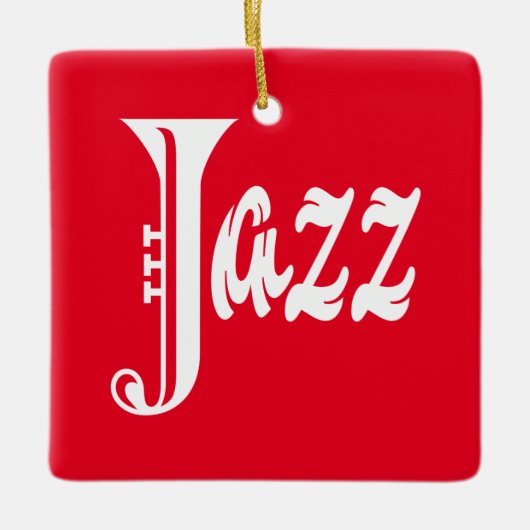 Jazzzeichen Keramikornament (Vorderseite)