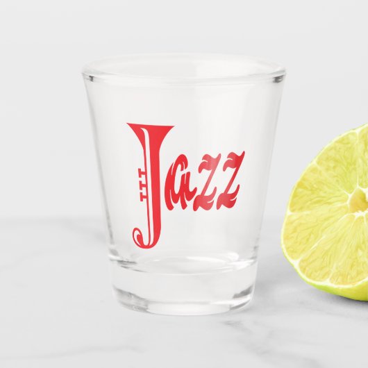 Jazzzeichen Schnapsglas (Vorderseite)