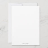 Jazzzeitalter Deko Hochzeit der geometrischen blau Einladung (Rückseite)